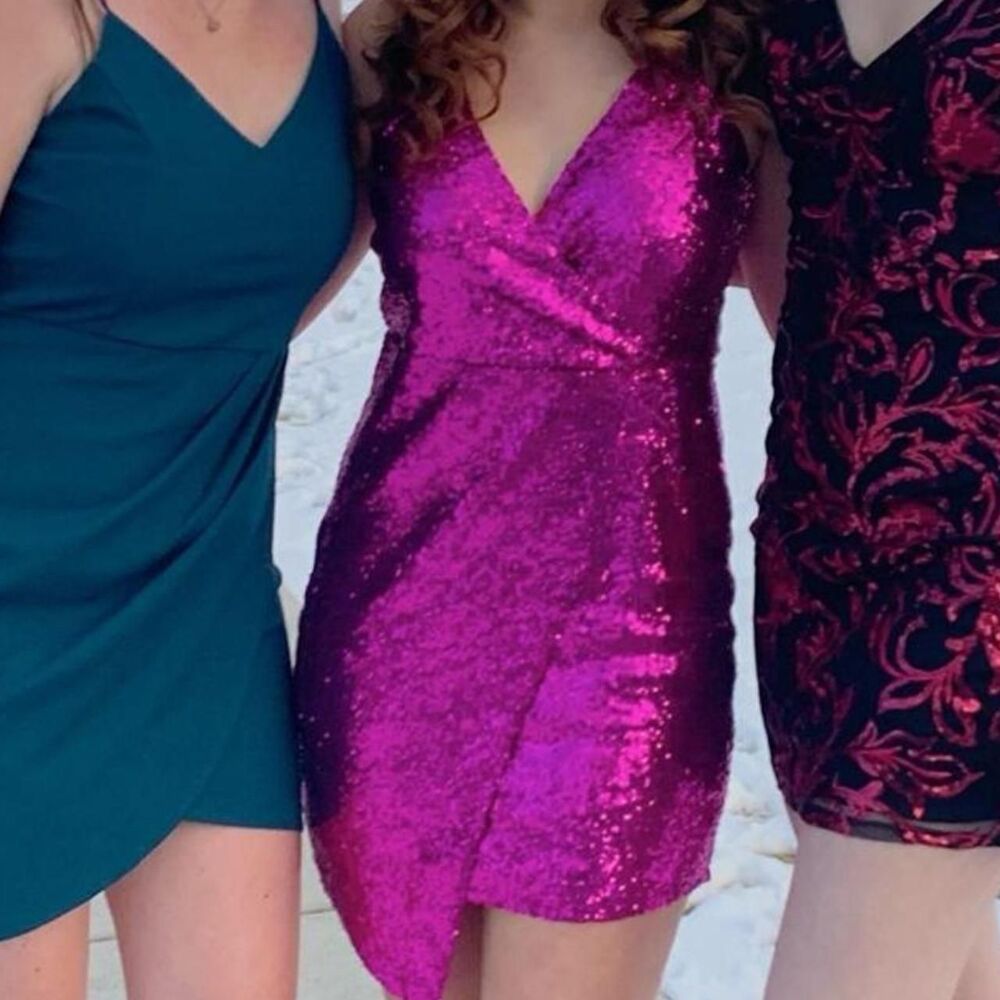 Lulus Women's Pink and Purple Dress
